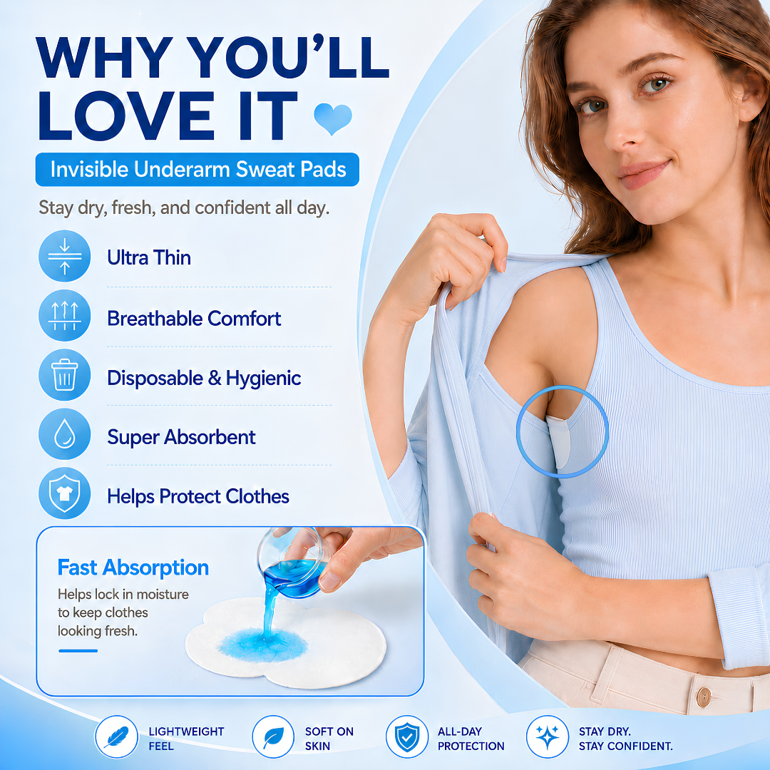 Amure™ Invisible Underarm Sweat Pads